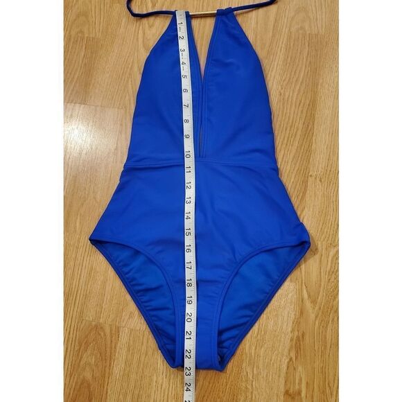 Ted Baker Pikaa Halter Swimsuit Bright Blue. - Picture 9 of 14